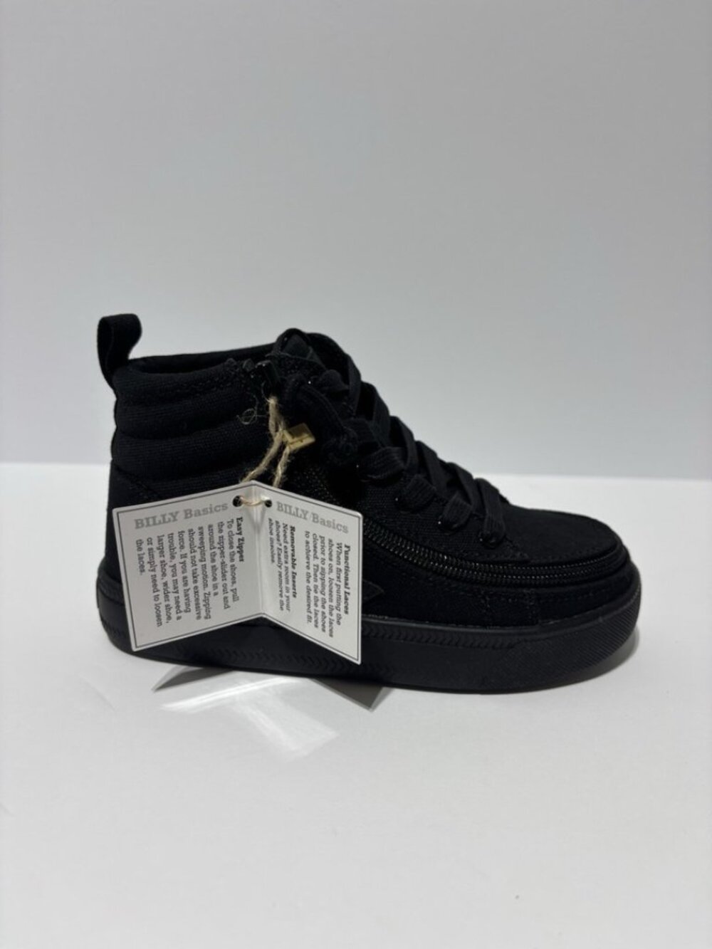 Billy Footwear Kids’ Billy CS High Top Sneakers Black, Boys’ Size 12 M